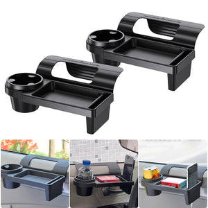 Scatola multipla per organizer per auto con portabicchieri per porte automatiche, finestre, portaoggetti sospeso, accessori per camion per auto, confezione da 1/2