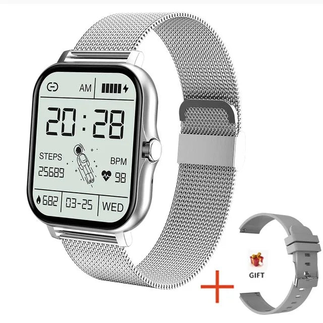 Sport Smartwatch Fitness Uhr Gesundheitsmonitor Wasserdichte Smartwatch Bluetooth Anrufuhren für Männer Frauen IOS Xiaomi Huawei 2024