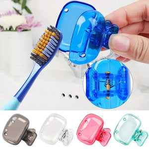 1 Pc Travel Toothbrush Head Covers Toothbrush Protector Cap Brush Pod Case Protective Portable Plastic Clip For Household Travel