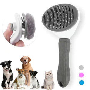 Peine para quitar el pelo de mascotas autolimpiante, cepillo rebanador para gatos, peine para quitar el pelo de mascotas, cepillos de aseo para gatos, peines para perros, accesorios para gatos