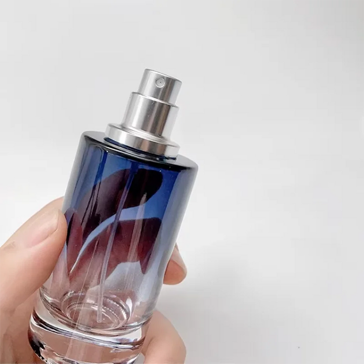 1 Pc 30ml-100ml Gradient Color Portable Glass Refillable Perfume Bottle Cosmetic Container Atomiser Sprayer Travel Cosmetic Tool