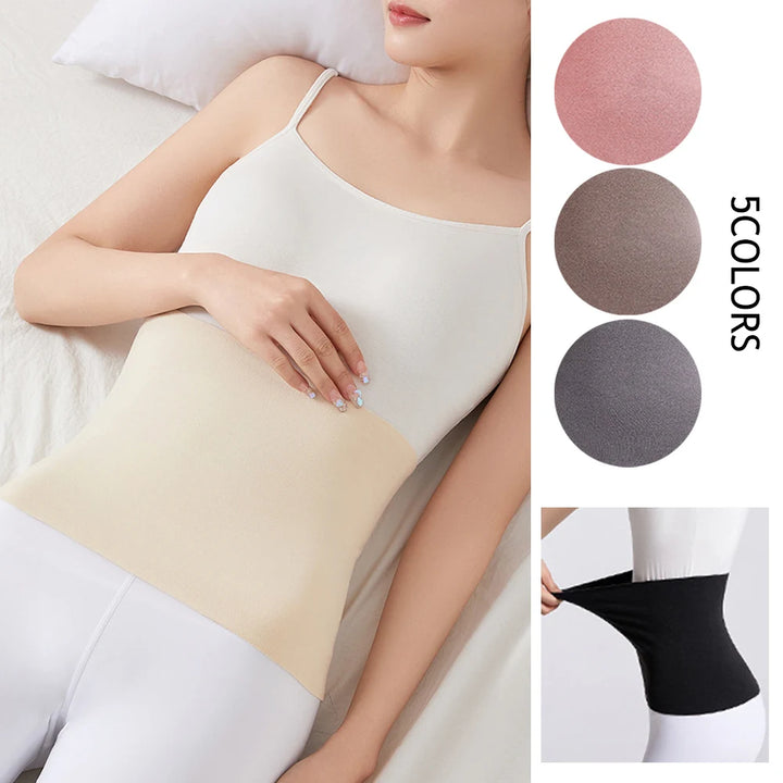 Winter Warm Thermal Waist Support Unisex Elastic Cotton Cloth Abdomen Back Pressure Warmer Inner Wear Belly Protector 2023 Neu