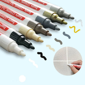 Waterproof Tile Grout Pen Wall Seam Pen Gold And Silver White  ,for Tiles Floor Bathroom Decontamination Seam Repair Marker Pen