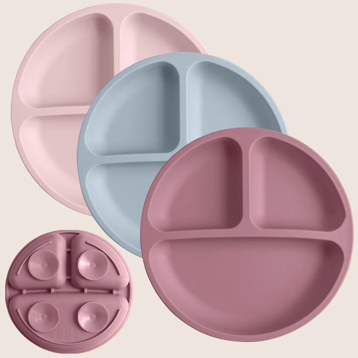 1 Pc Baby Sucker Silicone Dining Plate BPA Free Children Dishes Suction Toddle Training Tableware Kids Feeding Bowls Baby Stuff