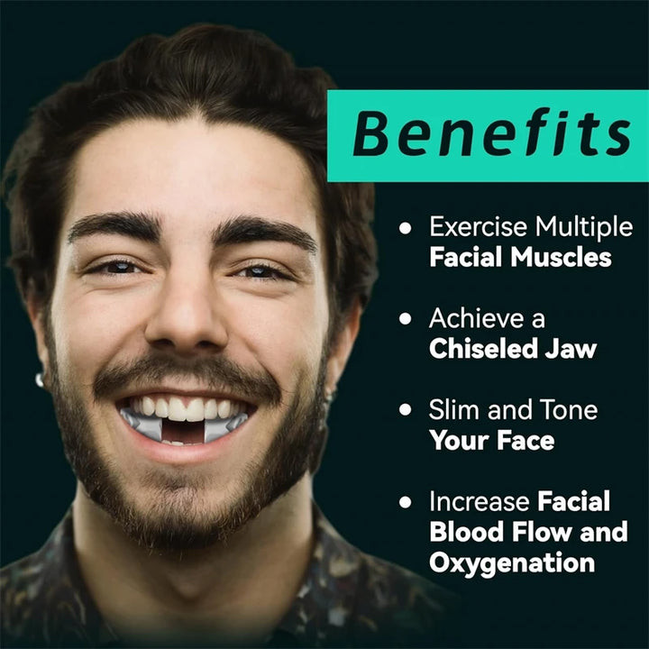 6 Pcs Silicone Jaw Trainer With A Box Line Exerciser Chew Ball Fitness Facial Toner Face Neck Muscle Trainer Chin Cheek Exercise