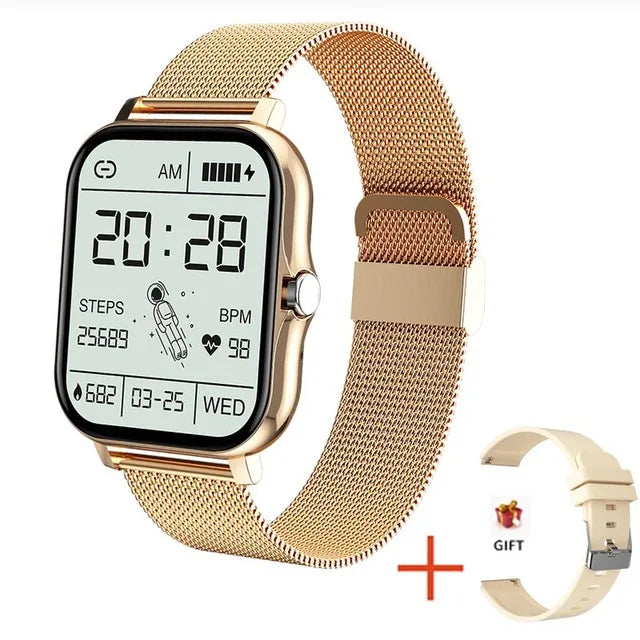 Sport Smartwatch Fitness Uhr Gesundheitsmonitor Wasserdichte Smartwatch Bluetooth Anrufuhren für Männer Frauen IOS Xiaomi Huawei 2024