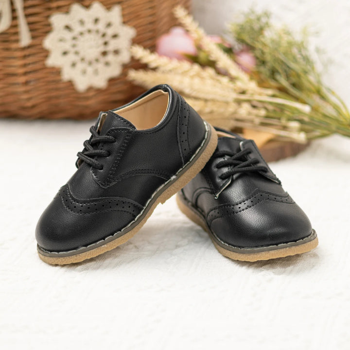 KIDSUN Fashion Kids Shoes Girl Lace-up PU Leather Shoes for Girls Multicolor Casual Baby Girls Shoes Princess Children's Shoes