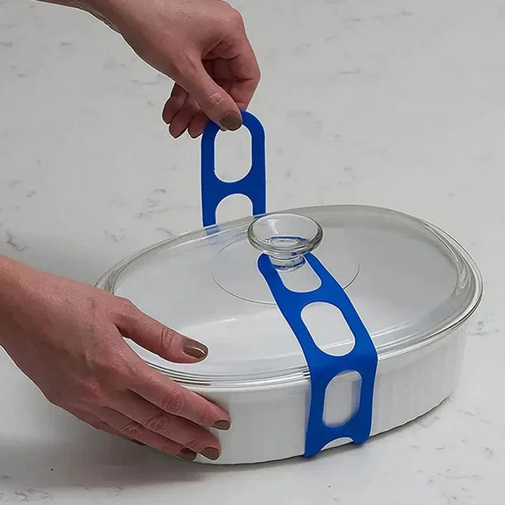 54cm Reusable Lid Strap Silicone Elastic Band Universal Pot Lid Holder for Lunch Box Strap Elastic Band Outdoor Tableware Tool
