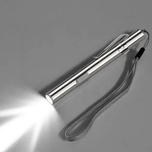 Mini tragbare medizinische Hand-LED-Stiftlampe Taschenlampe USB wiederaufladbare Zahnarzt Krankenschwester Taschenlampe mit Edelstahlclip