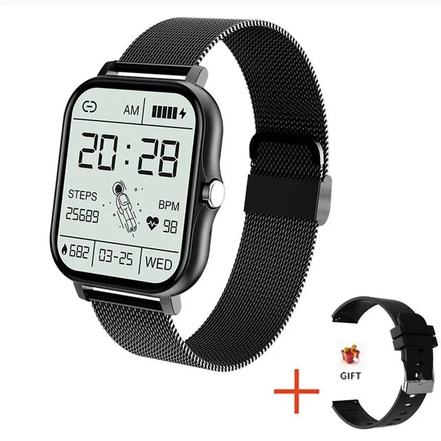 Orologio Sportivo Smart Watch Fitness Orologio Monitoraggio Salute Impermeabile Smartwatch Orologi Bluetooth per Uomini Donne IOS Xiaomi Huawei 2024