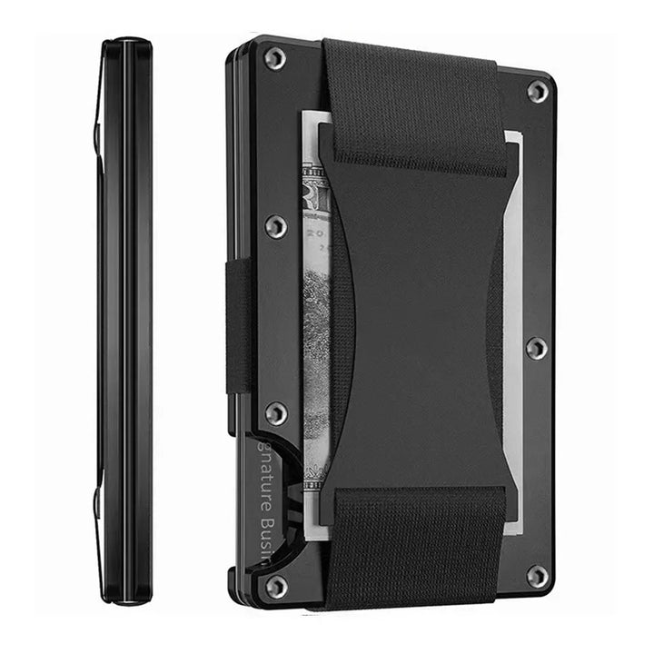 Forged Carbon Fiber Mini Slim Wallet case organizer for Men Cartera Tarjetero Hombre Cashback Credit Card Holder Luxury gift