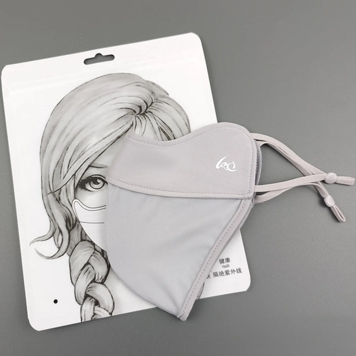 2026 NewThin Sunscreen Face Scarf Ice Silk Mask Summer Cover Veil Eye Protection Gini Golf