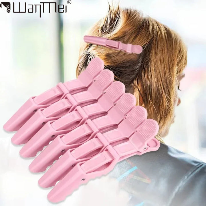 6PCS Alligator Hair Clips Hairdressing Clamps Claws Section Clip Barber Crocodile Hairpin Salon Styling Tools Hair Accessories