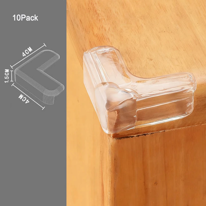 4 Pcs/10 Pcs Children Baby Safety Silicone Protector Table Corner Edge Protection Cover Children Anti-Collision Edge Guards