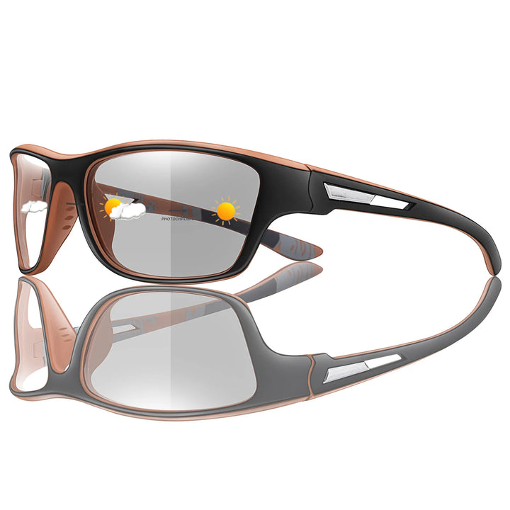 POAT Brand Photochromic Motorcycle Sunglasses Men Women Outdoor Cycling Driving Hiking Eyewear Fishing UV400 Protection Goggles