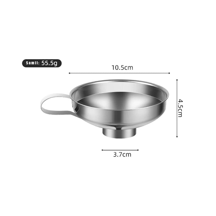 Stainless Steel Wide Mouth Funnel, Kitchen and Household Large Diameter Funnel, Multifunctional Jam Canning Funnel