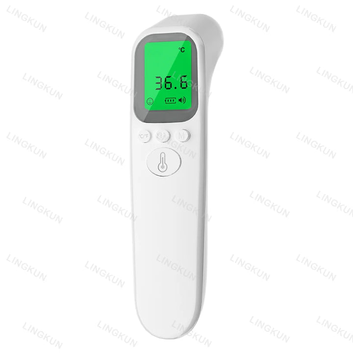 Termômetro Digital de Febre Infravermelho Médico para Uso Doméstico LCD para Bebês e Adultos Termômetro de Temperatura Corporal a Laser Sem Contato para Ouvido