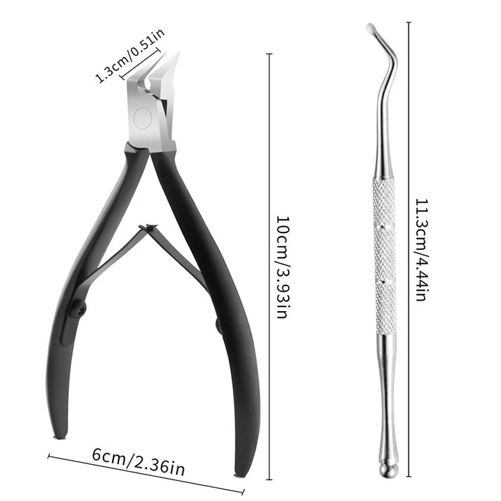 Toe Nail Clipper For Ingrown Or Thick Toenails Trimmer Professional Podiatrist Toenail Nipper With Stainless Steel Supe