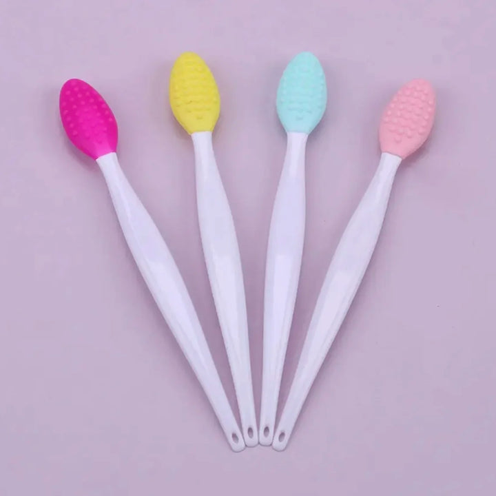 1 Pc/4 Pcs Beauty Skin Care Wash Face Silicone Brush Exfoliating Nose Clean Blackhead Removal Brushes Tools With Replacement Head