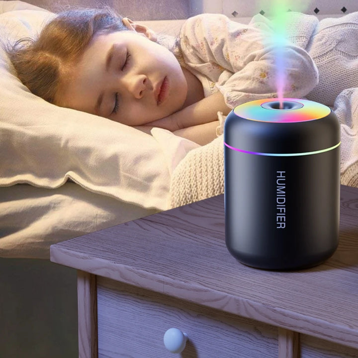USB Air Humidifier LED Desktop Cool Mist Sprayer Aroma Diffuser Essential Oil Purifier for Home Bedroom