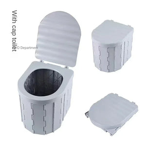 Car Folding Toilet Potty Car Camping Toilet Travel Bucket Toilet Seat Camping Hiking Long Distance Trip