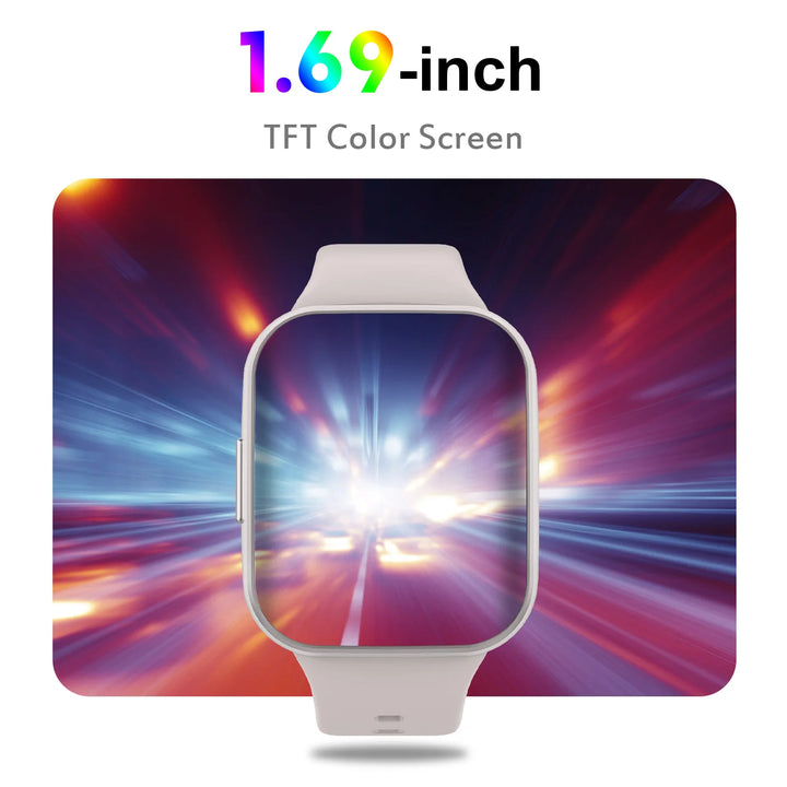 Relógio Inteligente, Relógio Fitness para Homens e Mulheres, Smartwatch Touch de 1,69'' com Pedomêtro/Monitor de Sono.