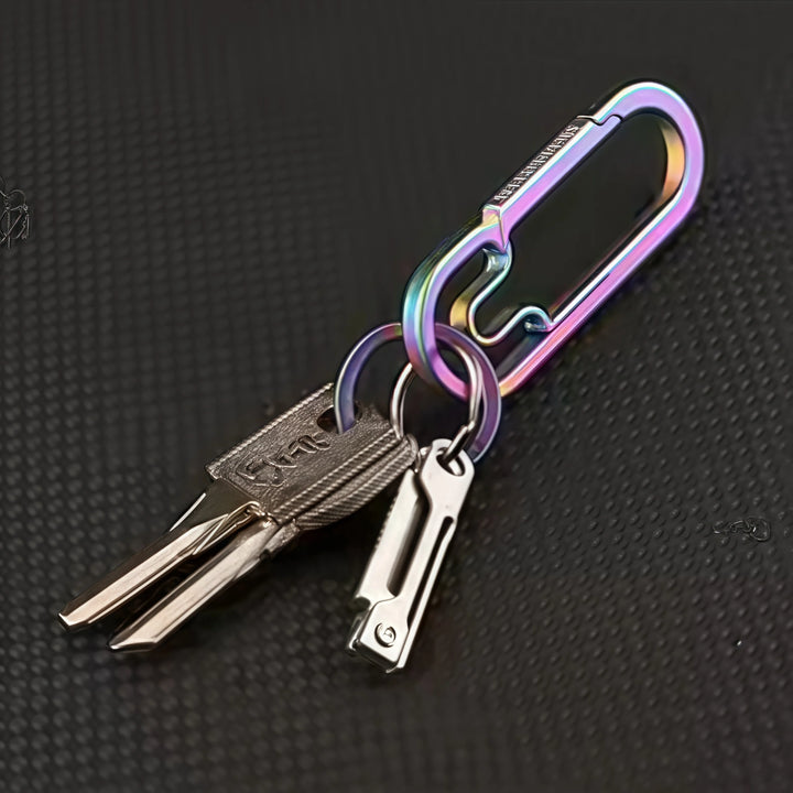 1 Pc Stainless Steel Mini Folding Knife - Multi-Function Pocket Tool Keychain for Outdoor Camping & EDC