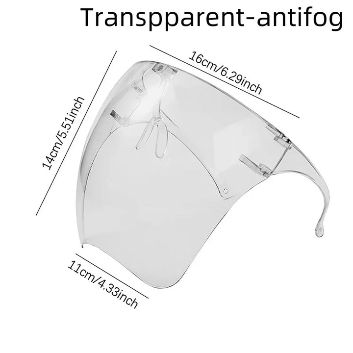 Vollgesichts-Hochleistungs-Transparente Anti-Beschlag- und Spritzschutzmaske, hochtransparente Schutzbrille, Nagelwerkzeuge