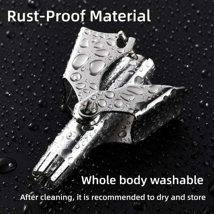 Nose Hair Trimmer Cleaner For Men Women Stainless Steel Manual Mechanical Shaving Razor Washable Hair Removal Tools With Brush