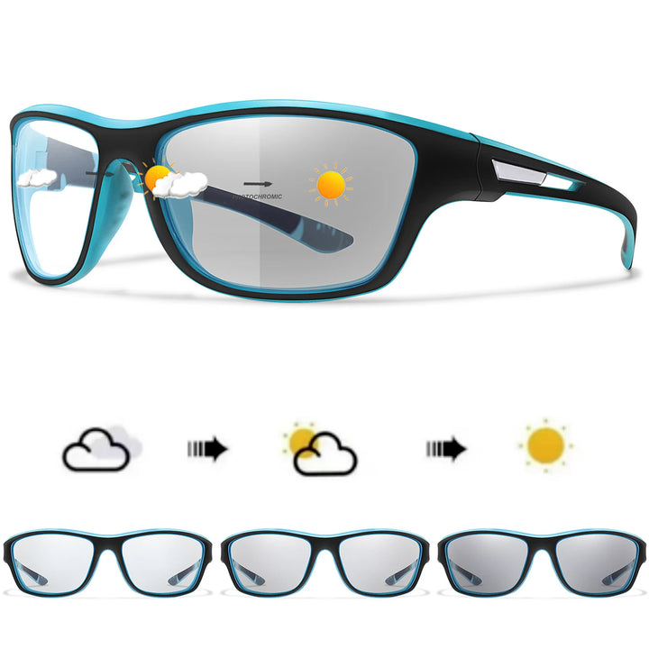 POAT Brand Photochromic Motorcycle Sunglasses Men Women Outdoor Cycling Driving Hiking Eyewear Fishing UV400 Protection Goggles