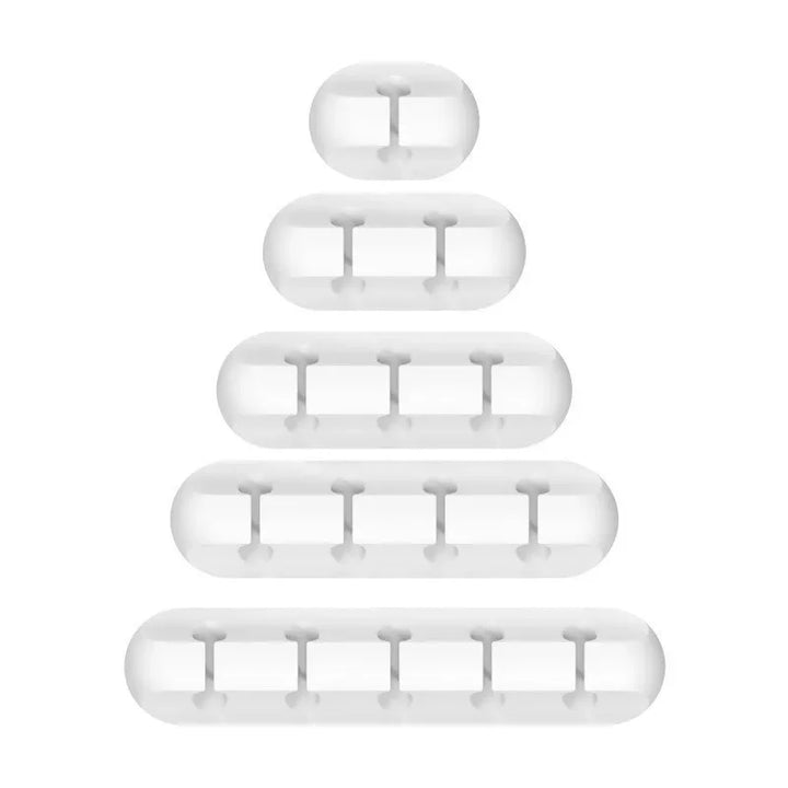 Silicone USB Cable Organizer USB Charging Cable Winder Desktop Tidy Management Clips Cable Holder For Mouse earphone Accessories
