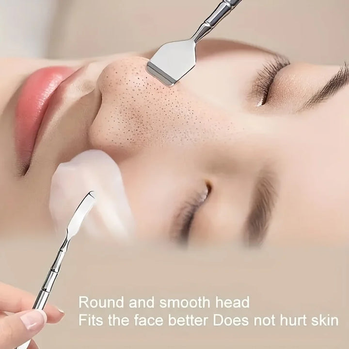 1 Pc Double-Ended Blackhead Remover: Facial Pore Cleanser, Exfoliator, and Massage Tool for Smooth Skin