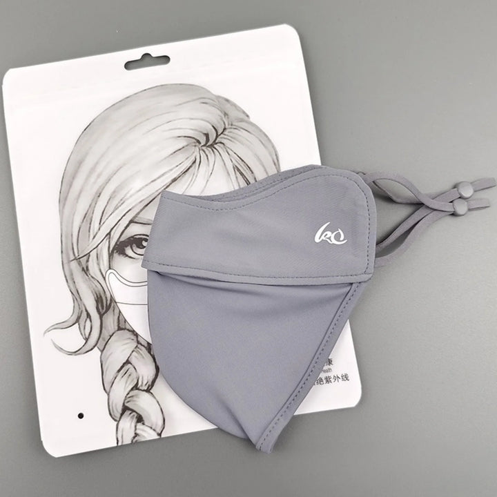 2026 NewThin Sunscreen Face Scarf Ice Silk Mask Summer Cover Veil Eye Protection Gini Golf