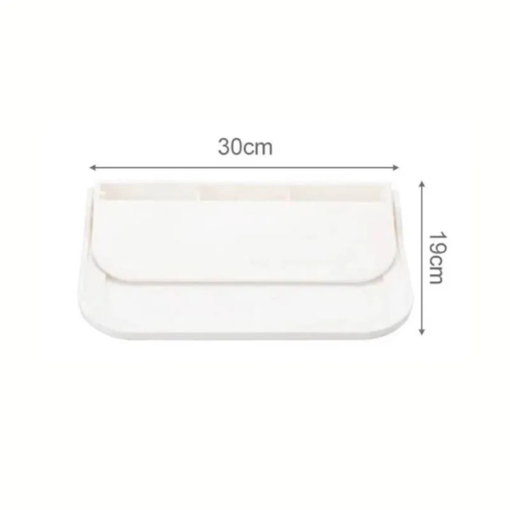1pc Foldable Wall-mounted Shelf, For Bathroom, Toilet, Kitchen, Bedside, No Drilling Phone Storage, Wifi Router Storage