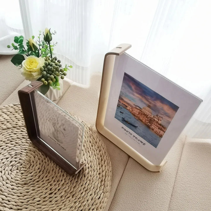 Acrylic Wooden Photo Frame A4 10X15cm 15X20cm Frame Calendar Double-sided  Frame Photo Frames For Wedding Party Picture Frame