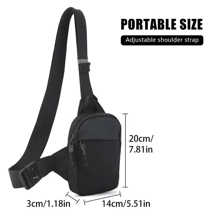 New Sports Chest Bag Men's Small Size Backpack Women Messenger Bag Mobile Phone Waist Bag Mini Fashion Satchel