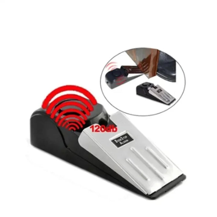 120 db Wireless Door Stop Stopper Alarm Block Blocking System Anti-theft Burglar Stop System Security Home Wedge Shaped