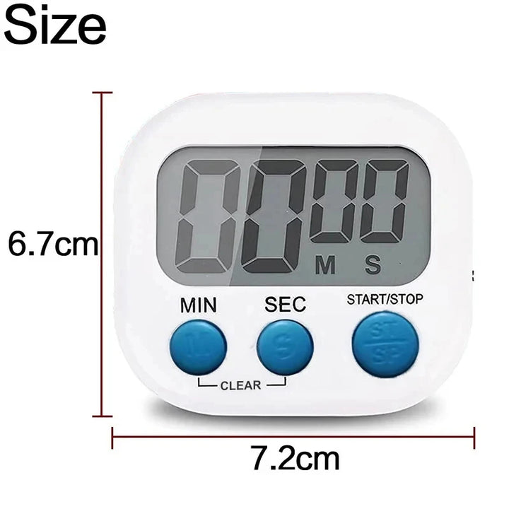 1 Pc LCD Digital Kitchen Timer Magnetic Cooking Large Count Down Up Clear Loud Alarm Stonego Home Kitchen Accessories