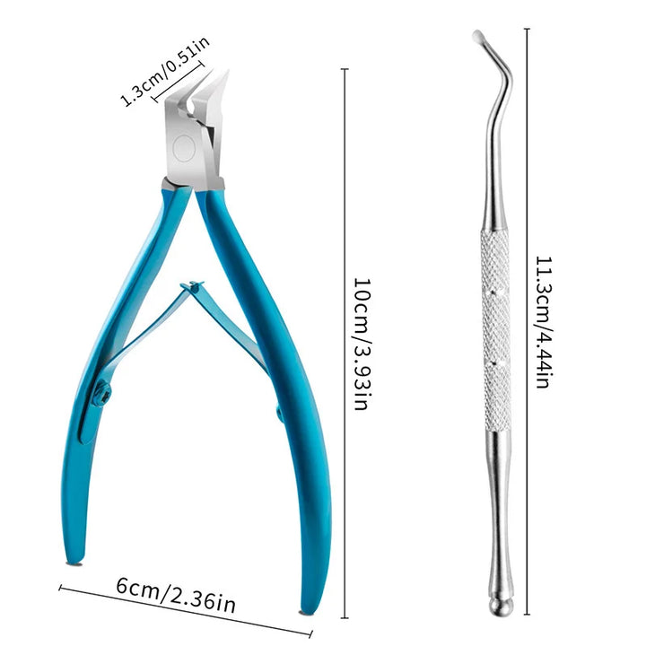 Toe Nail Clipper For Ingrown Or Thick Toenails Trimmer Professional Podiatrist Toenail Nipper With Stainless Steel Supe