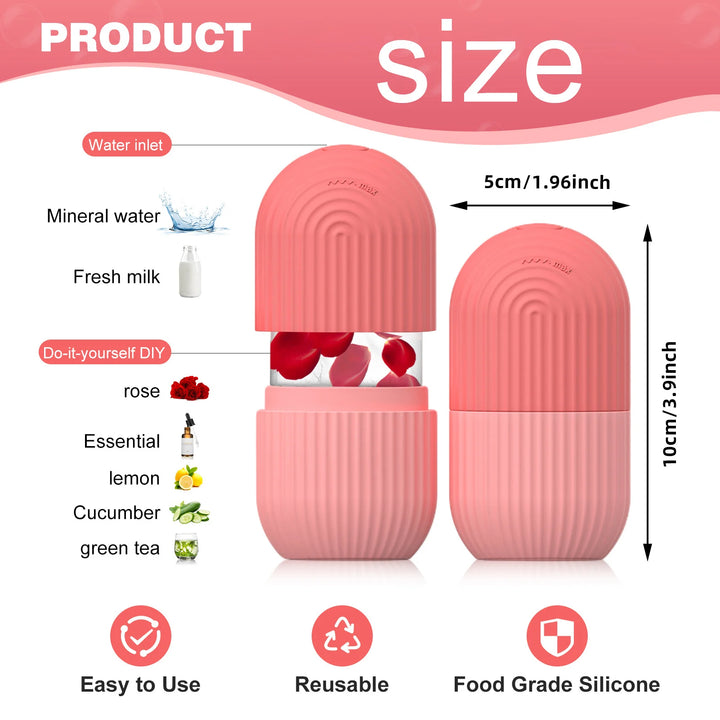 1 Pc silicone face ice cube mold for Beauty and Skin Care silicon face ice roller