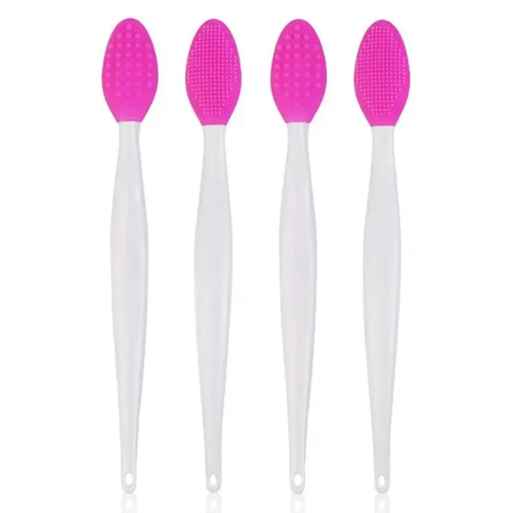 1 Pc/4 Pcs Beauty Skin Care Wash Face Silicone Brush Exfoliating Nose Clean Blackhead Removal Brushes Tools With Replacement Head