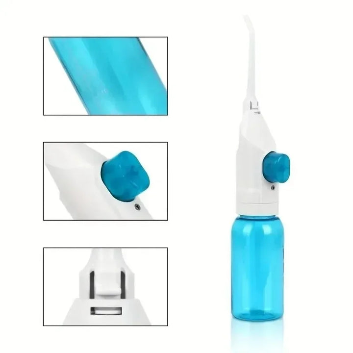 1 Pc Toothpick Style Portable Manual Water Flosser High-Pressure Oral Irrigator for Deep Cleaning of Gums And Teeth Care