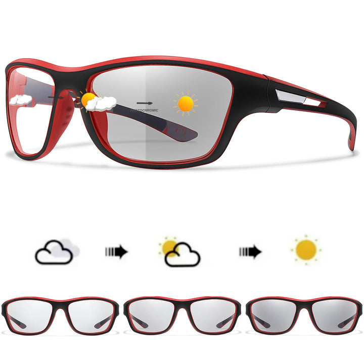 POAT Brand Photochromic Motorcycle Sunglasses Men Women Outdoor Cycling Driving Hiking Eyewear Fishing UV400 Protection Goggles