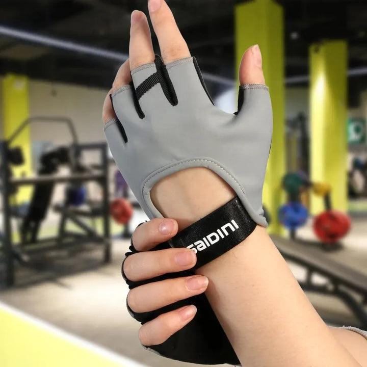 Damen Sporthandschuhe Fitness Outdoor-Sport Anti-Rutsch und stoßdämpfende Halbfingerhandschuhe langlebig und atmungsaktiv