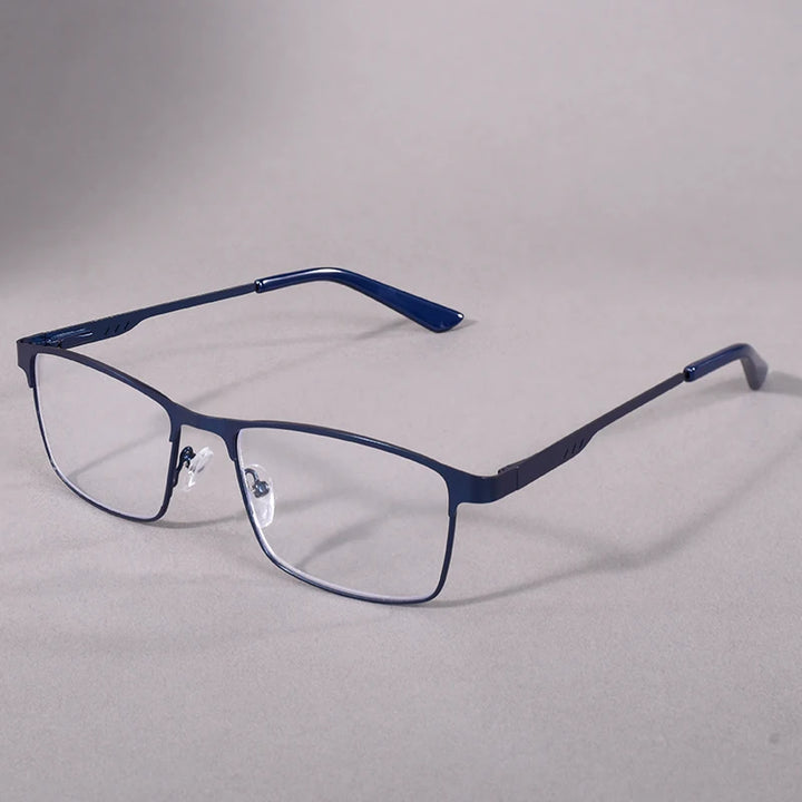 Anti Blue Light Reading Glasses Men High Quality Full-frame Diopter Glasses Business Male Presbyopic Eyeglasses +100+200