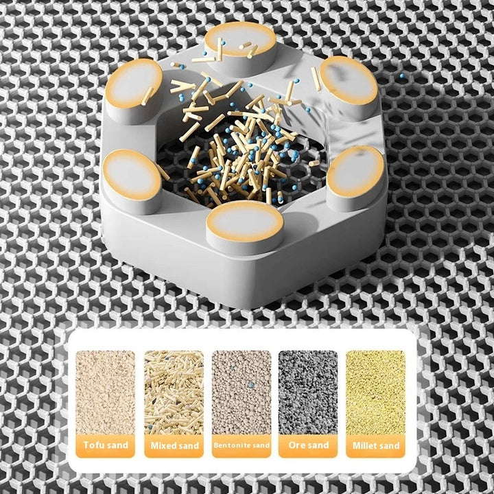 Extra Large Cat Litter Mat Heavy Duty Waterproof 2 Layer Non-Slip Washable Pet Floor Protector Litter Box Sand Stopper