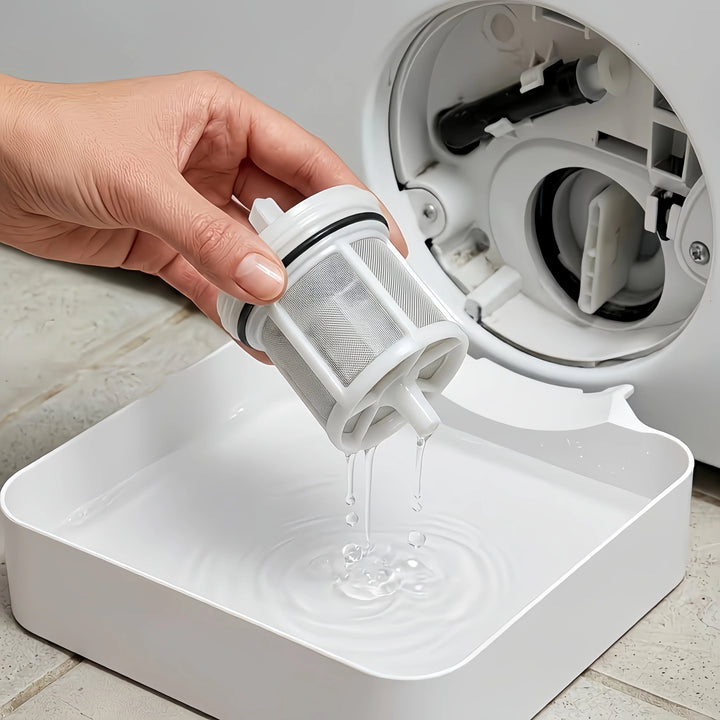 Anti-Overflow Washing Machine Drain Water Collection Tray, Lint & Foreign Debris Filter Drip Tray for Laundry Room