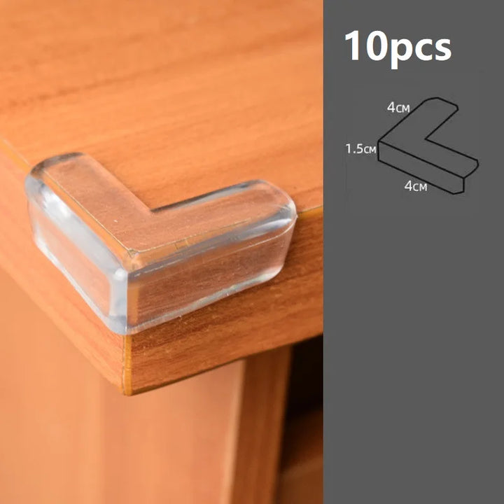 4 Pcs/10 Pcs Children Baby Safety Silicone Protector Table Corner Edge Protection Cover Children Anti-Collision Edge Guards