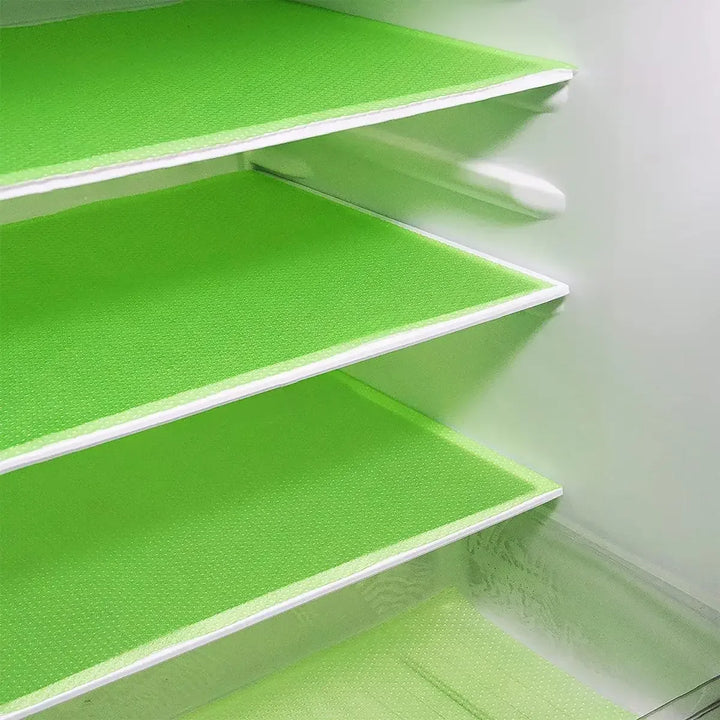 4 Pcs EVA Waterproof Refrigerator Liner Mat Washable Mildew Kitchen Pad Anti-Oil Cabinet Drawer Placemat Heat-Insulated Fridge Mat