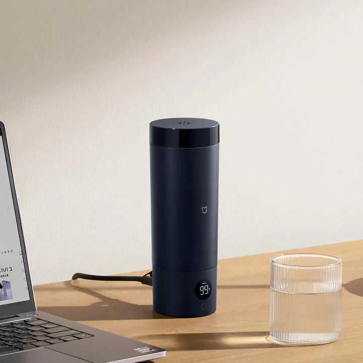 XIAOMI Mijia-hervidor de agua eléctrico portátil, 2 tazas termo, caldera de agua rápida, 2023 ml, hervidor inteligente con aislamiento de temperatura para viaje, novedad de 350